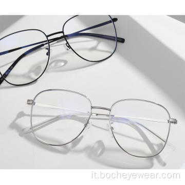 Occhiali anti luce blu per computer con montatura per occhiali da vista di moda